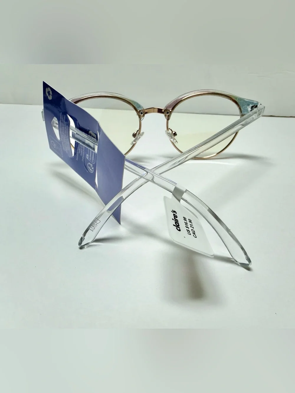 Claire's Multicolor Glitter Cat-Eye Glasses